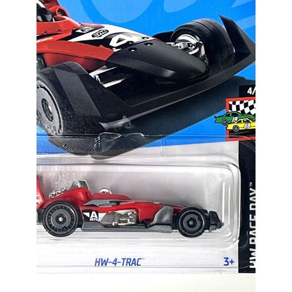 Hot Wheels HW 4-Trac Race Day Red Formula Car 2024 Mainline Diecast 1:64 - Picture 3 of 6